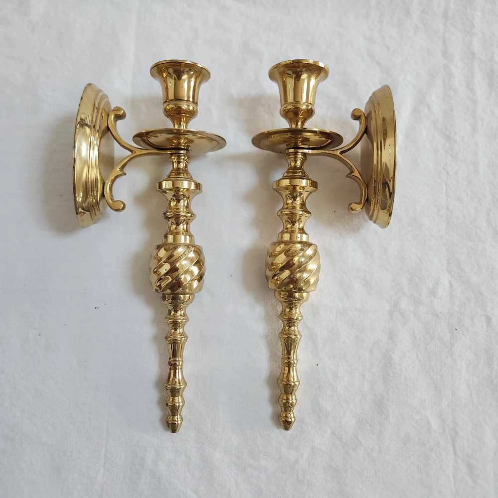 Brass Wall Candle Sconces